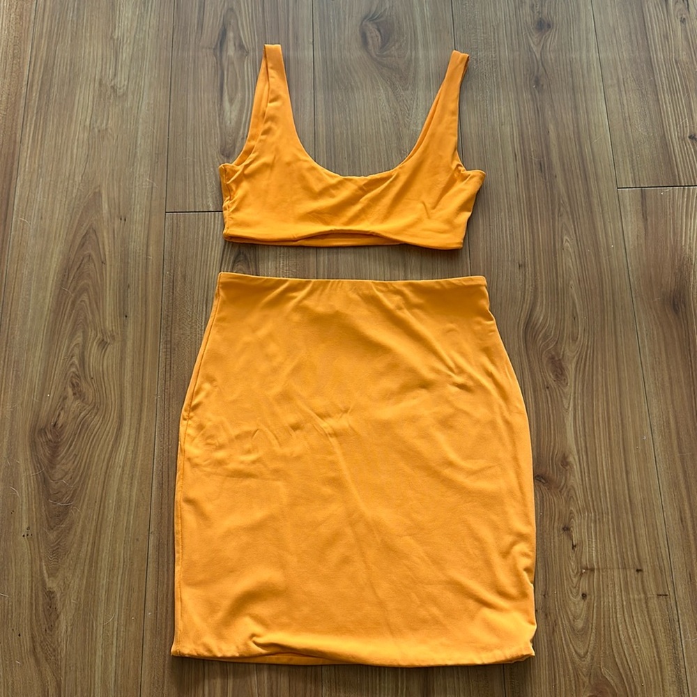 Matching 2 piece orange Meshki Set